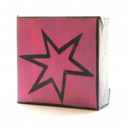 Pow-Comic-Art Block- Hot Pink-Free Shipping